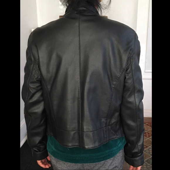 Ambition New York moto leather jacket. Zip closure - Picture 9 of 16